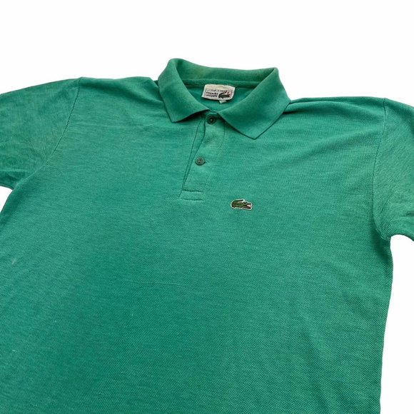 LACOSTE Green Long Sleeved Polo Shirt Mens M - Picture 3 of 3